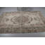 Tapis turc classique classique à motif floral élégant beige et brun pour une décoration intemporelle