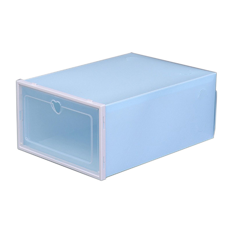 Boîte à chaussures en plastique transparent, Blue