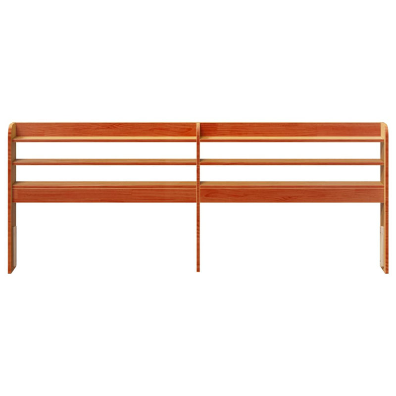 Solid Wood Headboard, 200 x 200 cm, Wax Brown