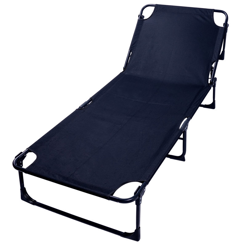 Heavy-Duty Folding Portable Camping Cot with Steel Frame