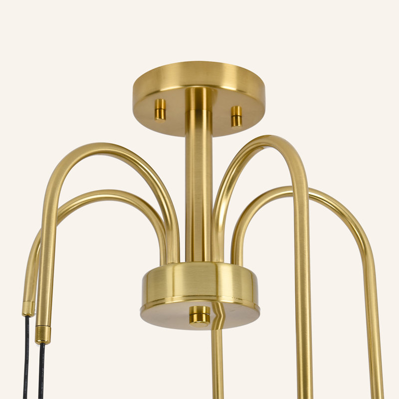 Plafonnier semi-encastré 5 lumières Spoutnik