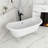 66'' X 30'' Acrylic Freestanding Soaking Bathtub In Glossy Black