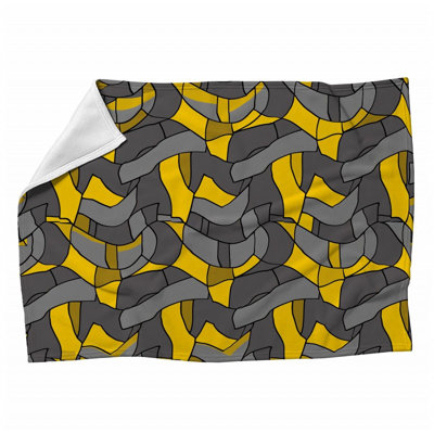 Abstract Art Machine Printed Throw Blanket