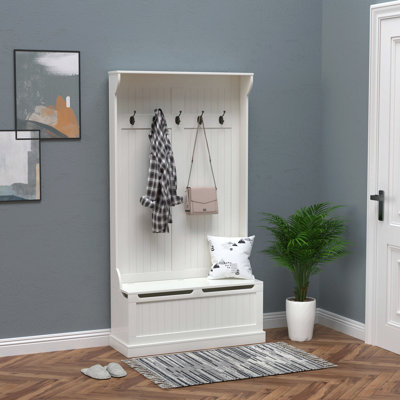 Ameria Hall Tree with Bench and Shoe Storage