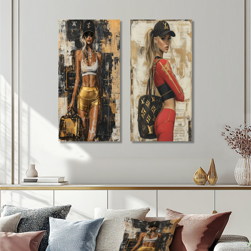 «Gym Model Peak Performance II», ensemble d'art mural en métal, 40" H x 40" W