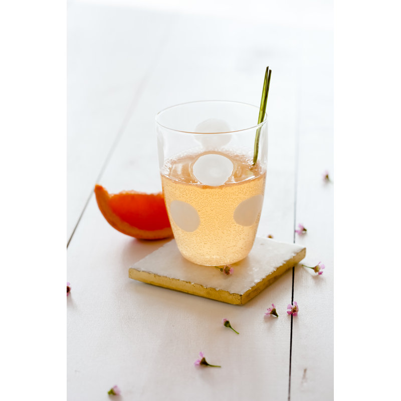 Handmade Drinking Glass, White