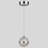 Adetoun 1 - Light Chrome LED Pendant