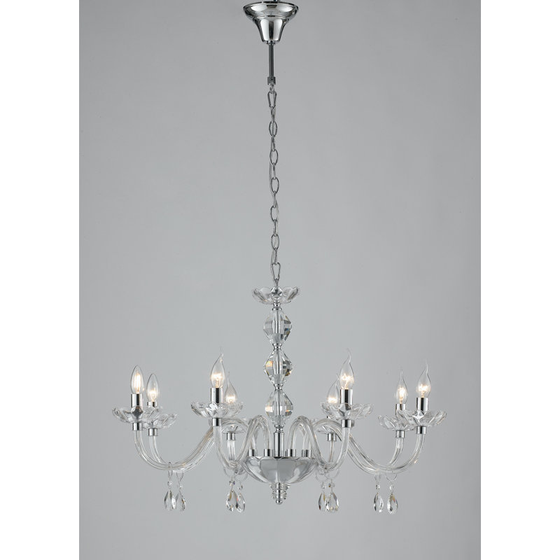 Solomon 8 - Light Candle Style Chandelier