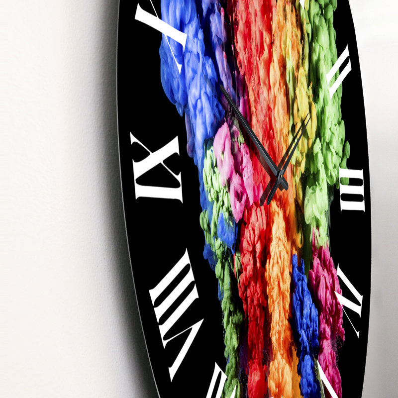 Horloge murale arc-en-ciel, Petit