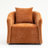 30.25''Wide Upholstered Swivel Armrest Barrel Chair With Pillow-1272215827