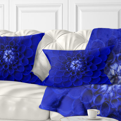 Motif de fleurs abstraites à motif abstrait bleu
