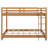 Wooden Queen Size Bunk Bed with Ladder & Guard Rails - Sturdy Pine Frame, Space-Saving Design for Small Rooms, White-1356121396