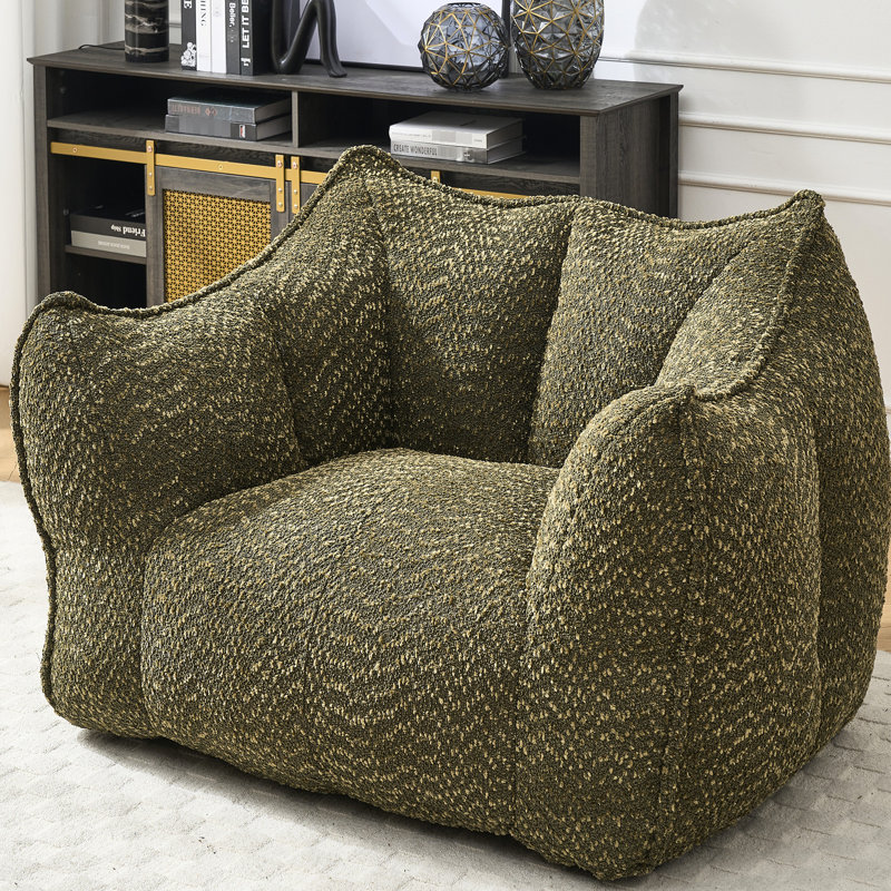 Fauteuil à billes en mousse très résistante - chenille pour adultes dans le salon, la chambre à coucher, la détente, la lecture, les jeux, le fauteuil de télévision avec confort idéal