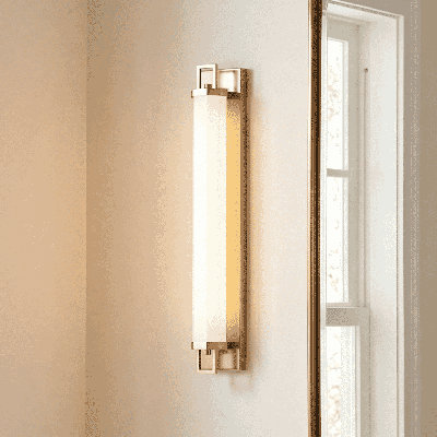 Aldegonde 28" LED Bathroom Vanity Light in Noble Brass