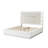 Janata Queen 3PC Bedroom Set Milky White-932156124-932156123