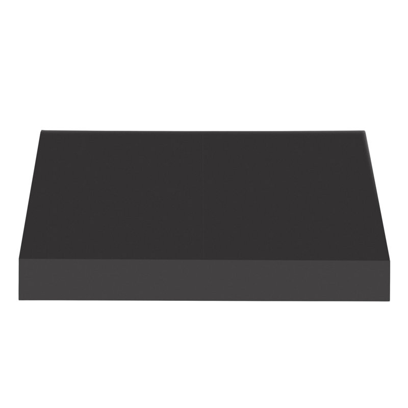 Auvent fixe en tissu acrylique New Yorker Awntech, H 24 po x l 124,5 po x P 48 po, Noir