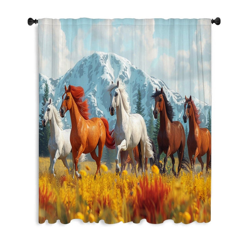 Chellieann Sheer Curtain Single Panel, 50" W x 96" L
