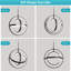 Modern LED Chandelier, Pendant Light Adjustable Height & Dimmable, 3 Ring 22W 4000K Chandeliers-1013694782