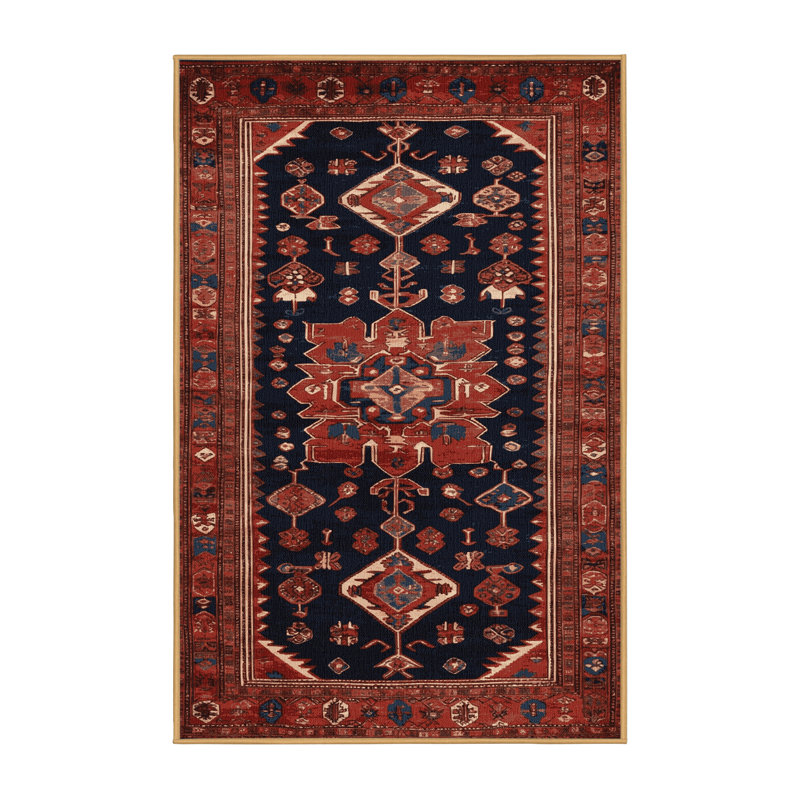 Tapis brun lavable à la machine, Rectangulaire 2 pi x 3 pi