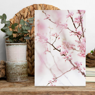 Pink Spring Blossoms by Crystal Lynn Collins - Wrapped Canvas Print