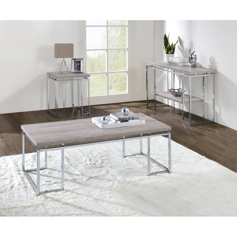 Table basse Gracie Mills, 18" H x 47" W x 24" D, Brown