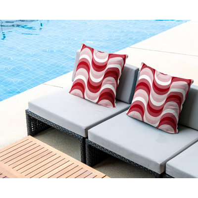 Slivno Indoor / Outdoor Abstract Square Throw Cushion
