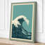 Oceanic Movement Japandi - Wrapped Canvas-1211369329-1211369293