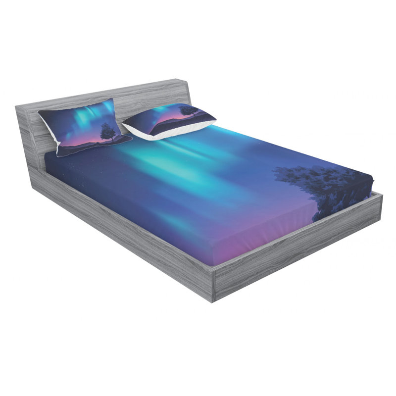 Microfiber Sheet Set, Queen Sheet Set with Fitted Sheet