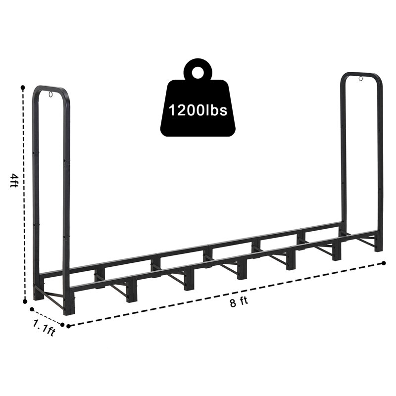 Étagère de rangement pour bois de chauffage Werph, 8 pi