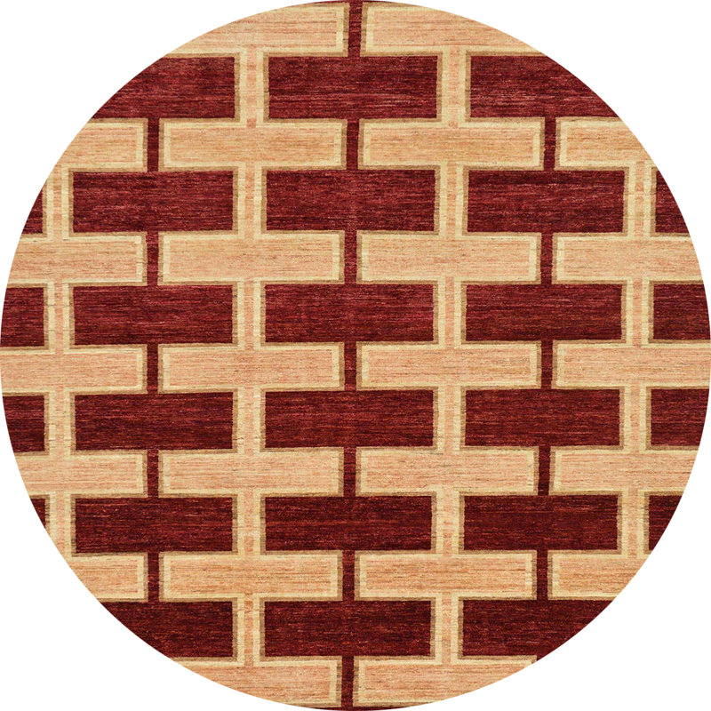 Tapis abstrait moderne 312, Rond 8 pi