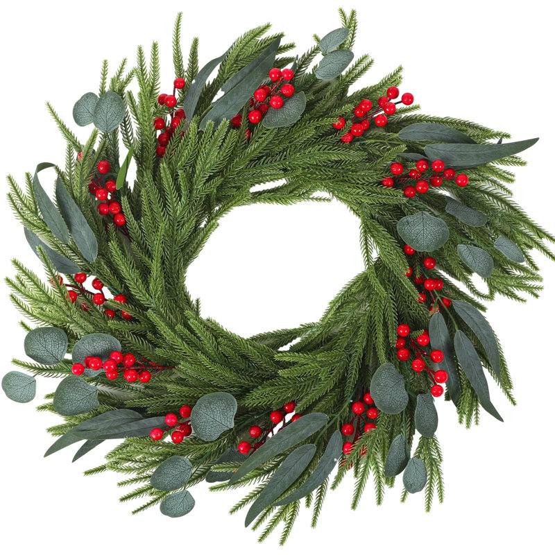 Couronne de porte 15,75 po Eucalyptus