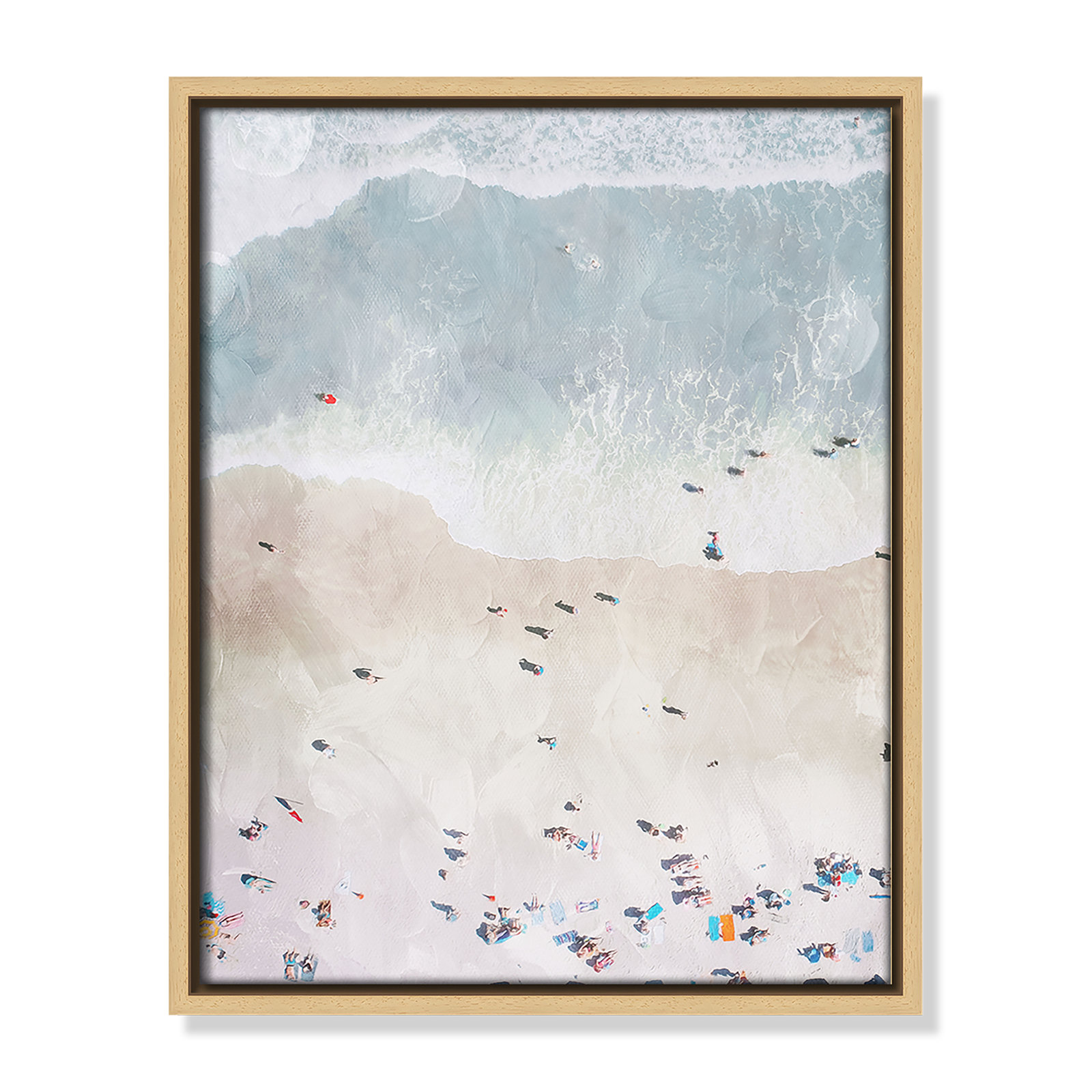 Beaching Out I Print by Milli Villa, 12.5'' W x 15.5'' H, Natural Floater