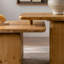 Ensemble de tables basses carrées de style rétro avec finition grain de bois, pour salon, bureau et salle à manger, naturel (ensemble de 2)-2002383186