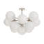 Shine Flush Mount (Natural Brass with Swirl Glass)-327729030-327729028