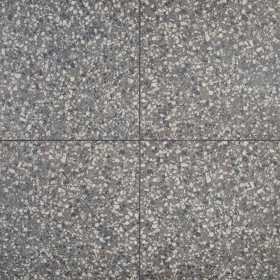 Carreau simple en porcelaine terrazzo 23 "x 23" Bryant