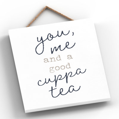 Vivid Squid Wholesale You Me and a Good Cuppa Tea 1 Piece Wall Art