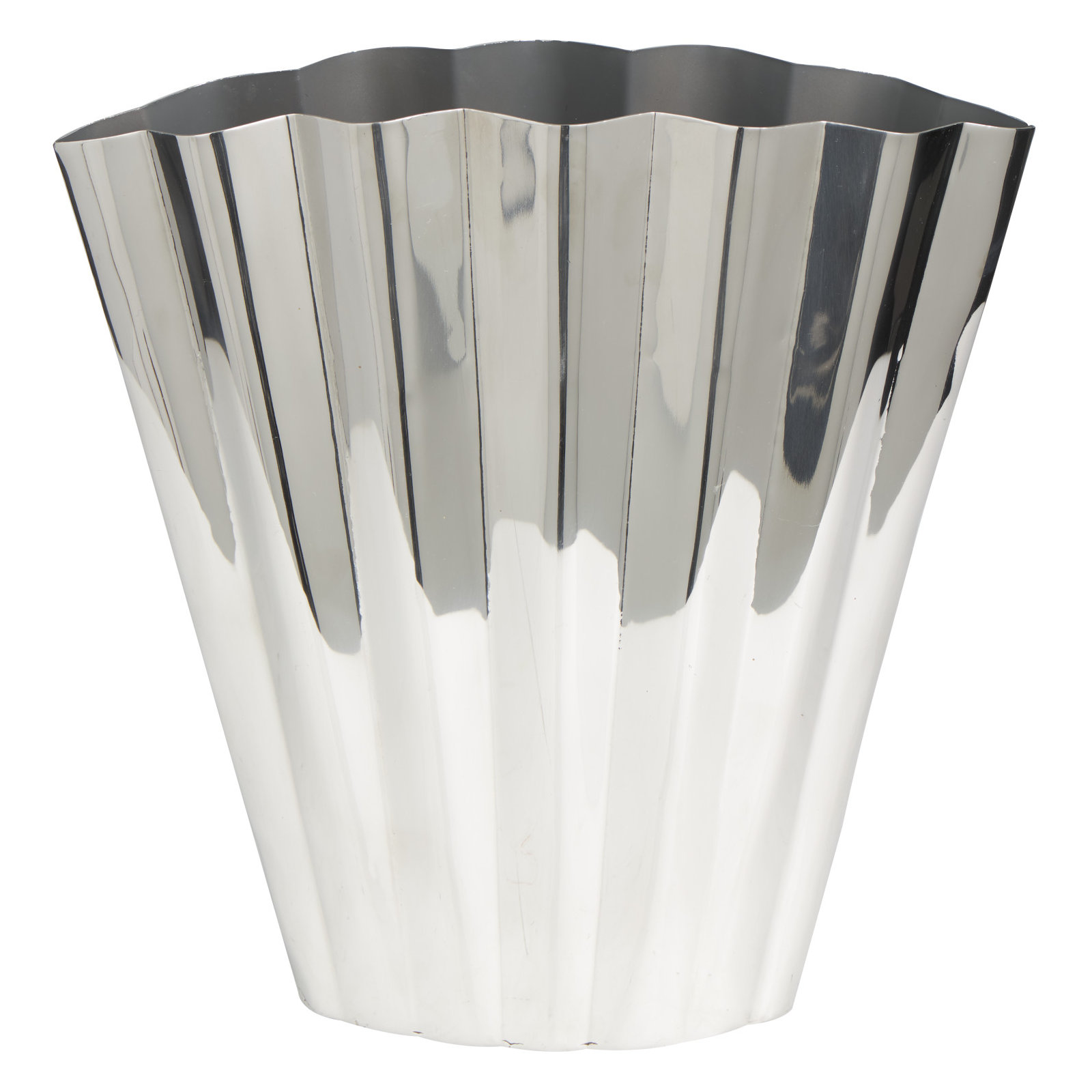 Giule Stainless Steel Table Vase, 14.9" H x 14.2" W x 5" D