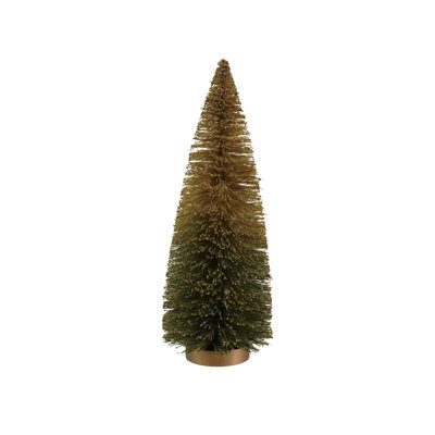 Large Sisal Bottle Brush Tree With Glitter