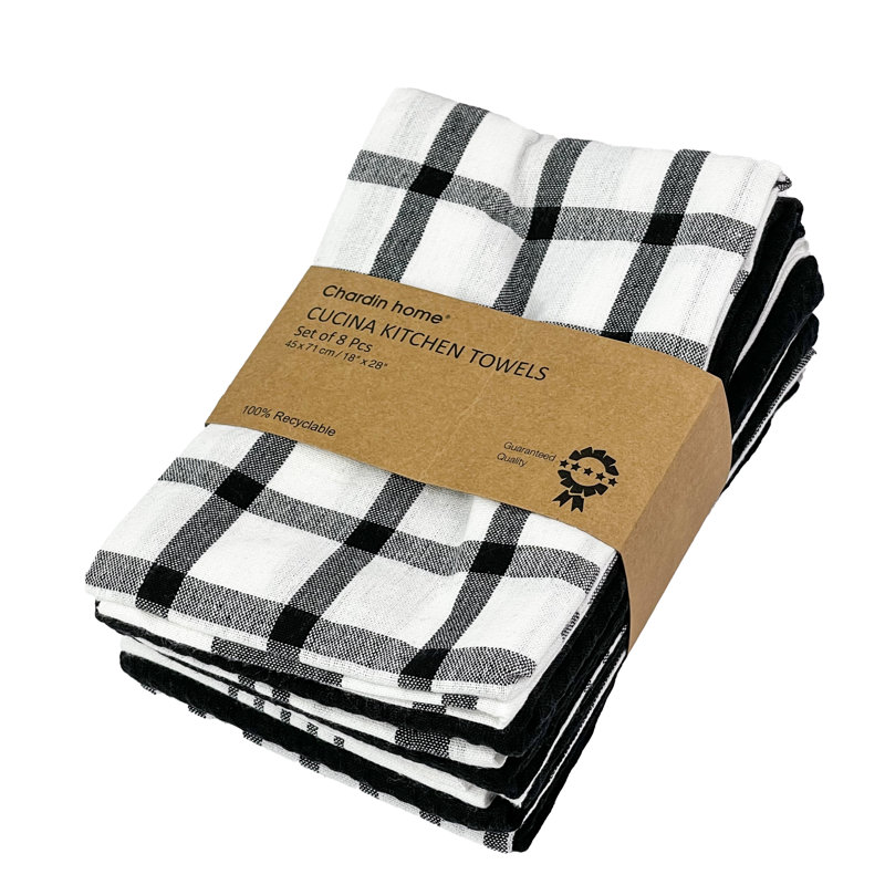 Cotton Dish Cloth Kitchen Towel, Black