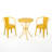 Compact 3-Piece Metal Bistro Set-734038018