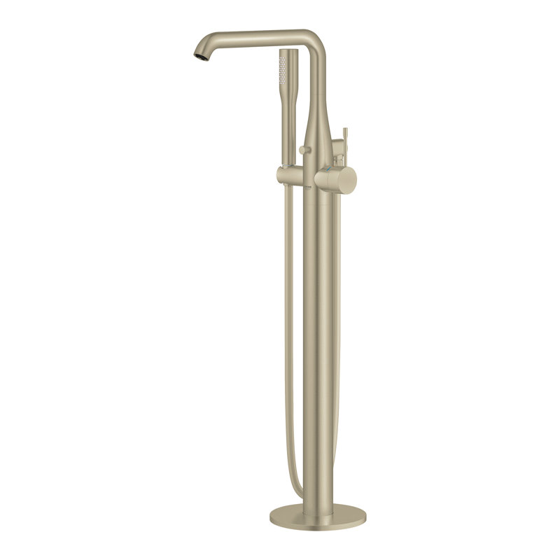 Essence New Single Handle Floor Mounted with Handshower, Brushed Nickel Infinity
