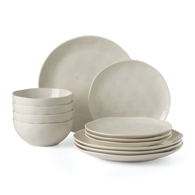 Bay Colors Blue Bay Colors 12-Piece Dinnerware Set