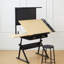 Table à dessin avec panneau perforé en métal