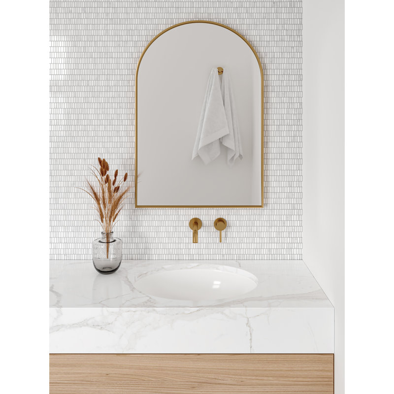 Monet Marble Mosaic Wall & Floor Tile, White Carrara