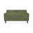 Arora Mid-Century Modern Teddy Upholstered Loveseat with Solid Wood Legs and Back Cushions-125003579