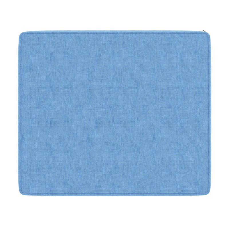 Sunbrella® Outdoor Ottoman Cushion, Canvas Air Blue Sunbrella® Canvas, 3.5" H x 23.5" W x 20.5" D
