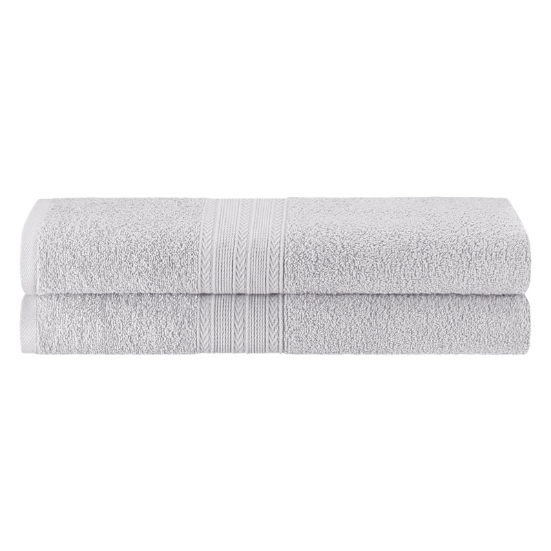 450 GSM Hannu Eco-Friendly 100% Ringspun Sustainable Cotton Bath Sheet, Argent argent