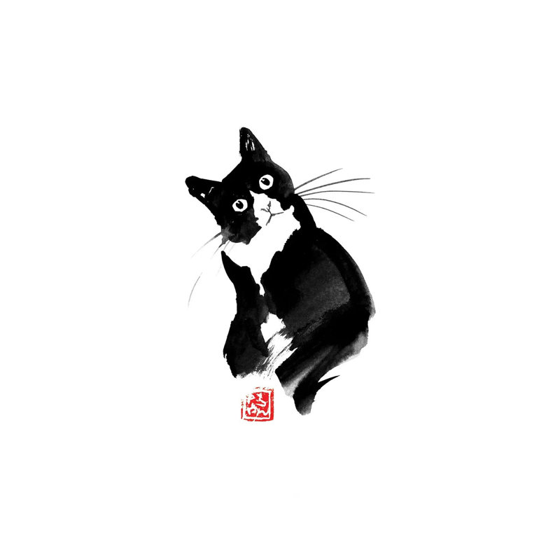 Dubitatif by Péchane - Print on Canvas, 20.32 cm H x 30.48 cm W, Wrapped Canvas
