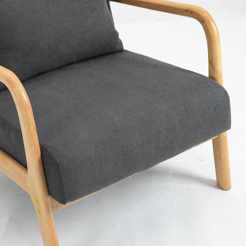 Fauteuil d'appoint 22,8 po Mid Century, Grey