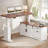 Adjustable Height L-Shaped with Built-In Electrical Outlet-1950343150-2057676616